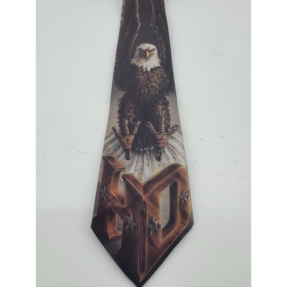 Harley Davidson HD Motorcycle Vintange Ralph Marlin Necktie Neck Tie USA Made